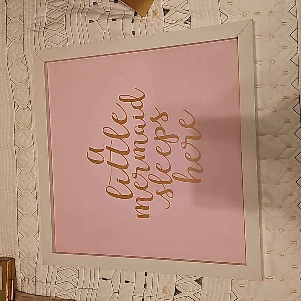 A Little Mermaid Sleeps Here Print